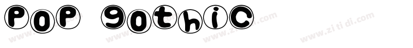 Pop Gothic字体转换